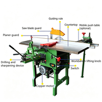 Machine à bois multifonctionnelle 5-en-1 de 400 mm (15,7 pouces) pour menuisier : scie, raboteuse, perceuse, mortaiseuse et machine de découpe