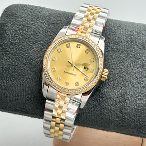 Montre pour femme de luxe OEM NH05, mouvement mécanique, cadran en nacre, bracelet <span class=keywords><strong>Jubilee</strong></span>, verre saphir, date - Product Image 2