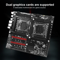 Carte mère X99 à double processeur Intel LGA 2011-3 Carte mère pour serveur E-ATX prenant en charge E5 V3 DDR3 RECC M.2 NVME NGFF USB3.0 SATA 64 GB