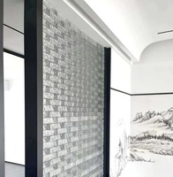 Briques de verre massif de 50 mm d'épaisseur, style moderne, pour cloisons de salle de bain et de cuisine, fournies par la meilleure usine du Guangdong