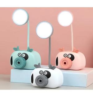Lampe de bureau LED créative USB en forme de dessin animé, veilleuse de chevet pour chambre à coucher, protection oculaire, lampe de lecture, lampe d'apprentissage pour le repassage des crayons - Product Image 3