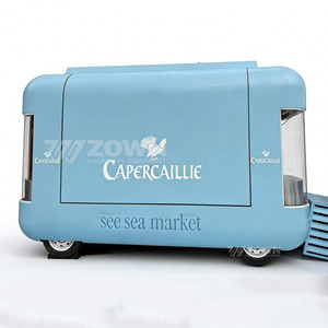 Chariot alimentaire personnalisé pour café, crème glacée et restauration rapide - Chariot alimentaire mobile de haute qualité sur mesure - Camion de restauration rapide - Product Image 3