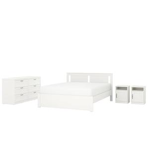 Juego de Dormitorio Moderno de 4 Piezas en Color Blanco, Incluye Cama Reclinable, Mesita de Noche, <span class=keywords><strong>Espejo</strong></span> y Cómoda con Cajones, Tamaño King/Queen - Product Image 6