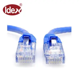 Cable Ethernet de cobre desnudo 3FT 1M Cable de conexión Ethernet de red CAT5E RJ45 azul