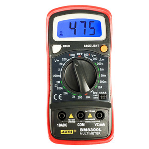 Multímetro digital electrónico, detector de prueba de tres usos, Binjiang BM8300L, con retroiluminación y zumbador - Product Image 2