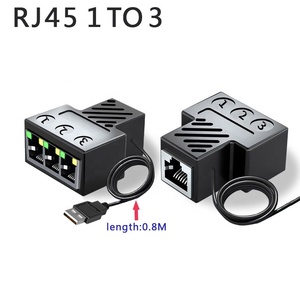 Заводской сетевой разветвитель <span class=keywords><strong>RJ45</strong></span>: 1 порт Ethernet на 3 порта, коннектор <span class=keywords><strong>RJ45</strong></span> (1 гнездо на 3 гнезда) с кабелем питания USB - Product Image 2