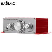 Fabrika HiFi 12V Mini araba amplifikatör 2 kanal oto ses Stereo dijital AMP