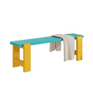 Mueble de Entrada Moderno Rojo y Amarillo Dy70098 con Gancho para Toallas, Ideal para Dormitorio - Product Image 5