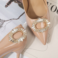 Vente en gros nouvel arrivage de chaussures de mode en métal pinces à strass décorations accessoires luxe bling brillant boucle de chaussure ornements 2