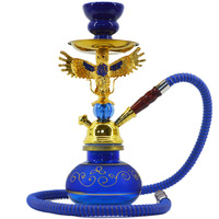 Haute arabe Shesha narguilé éléphant et aigle petit Pot ensemble acrylique tuyau d'eau tuyau en verre narguilé saveurs