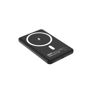 แบตสำรองแม่เหล็กแบบบางเฉียบ ผลิตจากอะลูมิเนียมอัลลอยด์ ความจุ 5000mAh รองรับการชาร์จไร้สายแบบเร็<span class=keywords><strong>ว</strong></span> สำหรับ iPhone 14 Plus ขายส่ง - Product Image 1