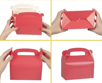 KM bon prix emballage en papier carton boîte à emporter pour anniversaire mariage nourriture gâteau repas cadeau
