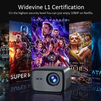 Proyector LED ViewSonic D450 Compatible con Android TV 4K, 1080P, 850 ANSI Lúmenes, 120'', Enfoque Automático, 2G RAM, Monitor Cinematográfico