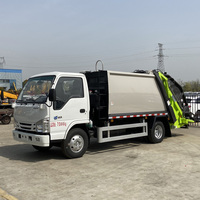 Camion compacteur de déchets Isuzu 4x2 5cbm, camion de compression des ordures, camion presse-ordures