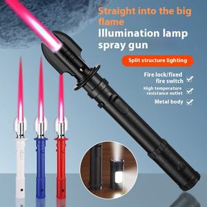 مسدس رش يدوي متعدد الوظائف للتخييم الخارجي-مصباح COB ولاعة مقاوم للماء قابل للنفخ - Product Image 1