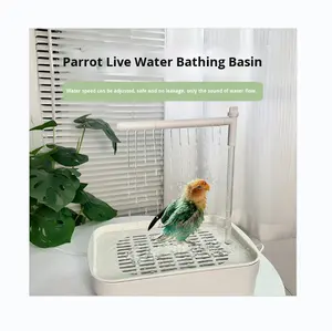 Bassin de bain pour oiseaux avec circulation automatique et chauffage électrique pour l'hiver - Product Image 3