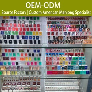Juego <span class=keywords><strong>de</strong></span> Mahjong Verde Personalizado al por Mayor, <span class=keywords><strong>de</strong></span> Lujo, <span class=keywords><strong>de</strong></span> 4 Capas, Grabado, Acrílico, con 160 Fichas <span class=keywords><strong>de</strong></span> Oh My American Mahjong - Product Image 6