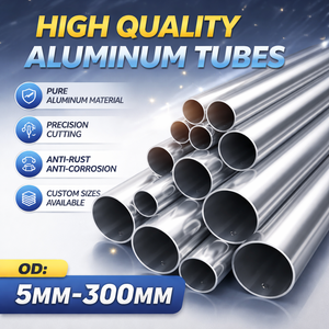 Tuyau en <span class=keywords><strong>aluminium</strong></span> anodisé de haute qualité 6063 T5 7075 T6 6061 5083, <span class=keywords><strong>tube</strong></span> carré, <span class=keywords><strong>rond</strong></span>, creux, profilés en alliage sans soudure, matériau métallique - Product Image 1