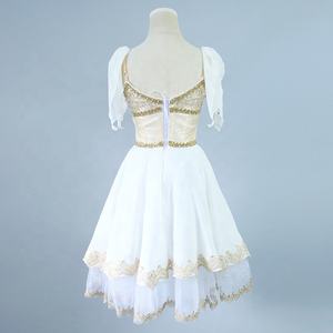 Tutu de ballet classique doré Edance AL-R0141, variation de compétition de l'Awakening of Flora pour femmes adultes, tailles personnalisées - Product Image 3