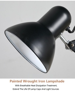 Lámpara de Mesa Moderna de Hierro con LED Ajustable y Pantalla de Metal, DC5V, para Uso en Interiores y Decoración del Hogar - Product Image 4