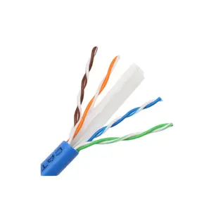 Sisir kabel UTP tembaga Cat6 Gigabit Cabling kecepatan tinggi Lan Cat 6 23AWG Solid BC Cat 6 kabel Ethernet