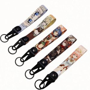 High Quality Printing Animation clear logo Carabiner Keychain Short Strap Lanyard <b>Key</b> <b>Chain</b> - Product Image 4