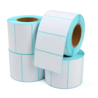 Rouleau de papier thermique acrylique 100*150mm activé par l'eau, imperméable, résistant à l'huile et à la chaleur, pour étiquettes d'expédition