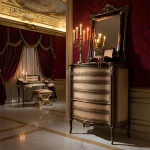 Commode haute en marqueterie <span class=keywords><strong>Fontainebleau</strong></span> |   Commode à six tiroirs de style classique français pour chambre à coucher |   Meubles EKAR - Product Image 5