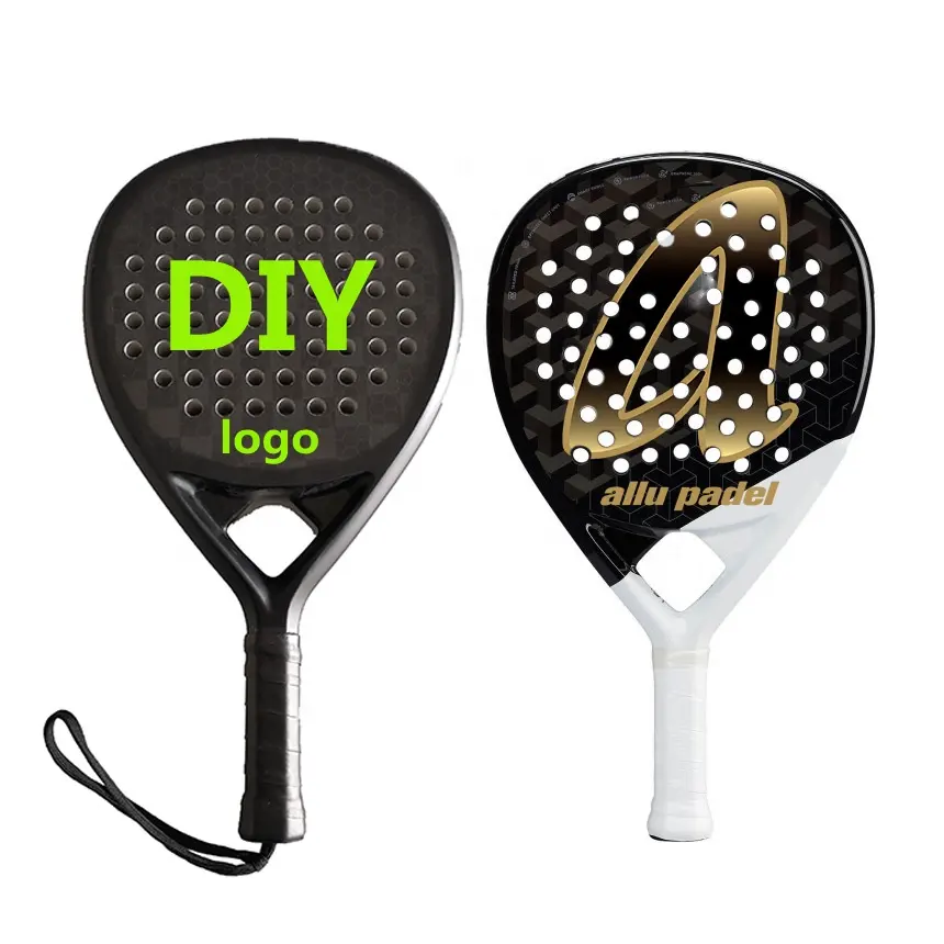 Personalizza la racchetta da Tennis professionale da Paddle in fibra di carbonio Odm 3K 12K 18K di alta qualità