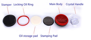 Quảng Châu Vòng YH Tinh Thể Xử Lý Tem Đèn <span class=keywords><strong>Flash</strong></span> YH Quảng Trường Tự Mực Con Dấu Cao Su HB Hình Chữ Nhật Hình Bầu Dục Fortest Thời Gian Và Ngày Tháng tem - Product Image 5