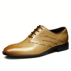 Zapatos Oxford de Lujo de Primera Calidad, Diseño Británico, Impermeables, con Punta Abierta, Formales de Negocios, Casuales para Hombre, Otoño - Product Image 5