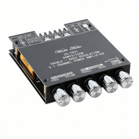 Module amplificateur numérique Wuzhi Audio 2.1 canaux haute puissance pour aigus, basses et subwoofer