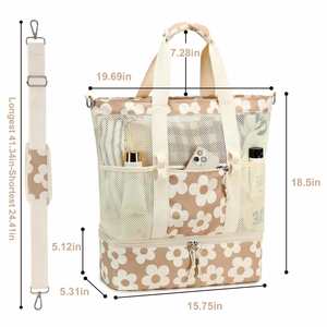 Wholesale Good Quality Cooler Tote Bag Made From Recycled Fabric Cooler Warmer Bag Daycare Travel - Product Image 3