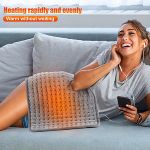 10-Gear Temperature Control Electric Heating <b>Blanket</b> Fleece <b>Warm</b> Pad <b>for</b> Waist Abdomen <b>Winter</b> Home Office Use - Product Image 5
