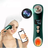Aspirateur portable pour points noirs avec caméra USB, nettoyeur de pores visuel Wi-Fi 42 ℃   Aspirateur chauffant pour un nettoyage en profondeur des pores du visage