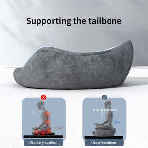 Thân Thiện Với Môi Bộ Nhớ Bọt Thiền Đệm Tự Nhiên Thoáng Khí Thiết Kế Có Thể Tháo Rời Bìa Ergonomic Arc Thắt Lưng Gối Ghế Đệm - Product Image 3