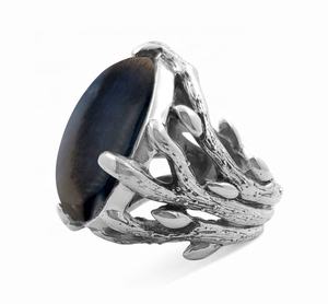 Мужские турецкие кольца из серебра 925 пробы в античном стиле - Product Image 1