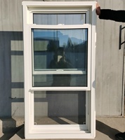 MINGLEI Fenêtre en vinyle à double guillotine Fenêtre en plastique PVC à double vitrage