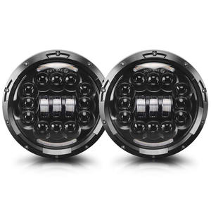 Phare LED rond de 7 pouces 90W pour Jeep Patriot, faisceau haut/bas avec feux de jour - Product Image 1