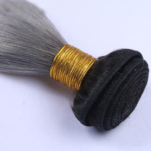 Estensione <span class=keywords><strong>capelli</strong></span> lisci peruviani tessuto <span class=keywords><strong>capelli</strong></span> umani fasci Peruvian ombre grigio <span class=keywords><strong>capelli</strong></span> umani - Product Image 5