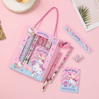 Ensemble de papeterie 2026 au design adorable de dessins animés Stitch, Mickey et Princesse, fournitures scolaires pour enfants, taille-crayon, vente en gros