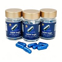 Produits de soins de santé pour hommes, pilules bleues, capsules complexes à base de plantes, fabricant OEM