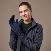 Gants chauffants rechargeables pour femmes avec technologie de chauffage double face, bleus, pour le ski en plein air, la randonnée, l'hiver quotidien