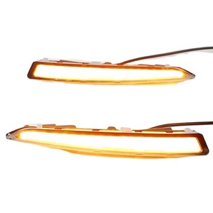 Đèn LED Chạy Ban Ngày Cho <span class=keywords><strong>Ford</strong></span> <span class=keywords><strong>Escape</strong></span> Kuga 2013 2014 2015 2016 2017 Với Đèn Báo Rẽ Màu Vàng Và Ice Blue - Product Image 1