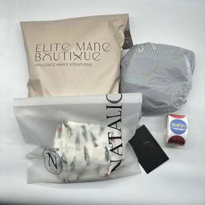 Sac d'expédition en polyéthylène auto-adhésif biodégradable, imperméable et écologique, avec logo personnalisé en feuille d'or, pour vêtements, sweats à capuche et envois discrets - Product Image 5