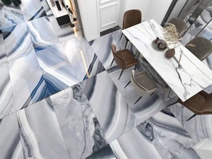Azulejos de Porcelana de Lujo con Aspecto de Mármol Dorado, 600*1200, Pulidos y Esmaltados, de Gran Tamaño, con Aspecto de Placa de Mármol para Pisos - Product Image 4