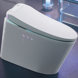 KAWAL Hyundai Automatischer Klappdeckel mit Sensorverschluss, Smart-Toilette mit Fußsensor, Klappring-Spülung, P-Trap-kompatibel, verlängerte Schüssel - Product Image 2