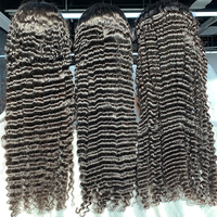 Perruque de cheveux Remy indiens de vente chaude avec des extensions de cheveux humains de style vague profonde brute de dentelle avant
