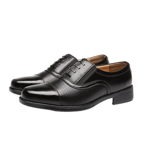 Chaussures habillées formelles en cuir noir pour hommes, style Oxford, à bout pointu, basses, pour le bureau, la carrière, les mariages et les mariés - Product Image 3