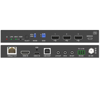 Extensor HDMI USB C de 18Gbps sobre HDBaseT2.0 hasta 100m para sistema de cine en casa